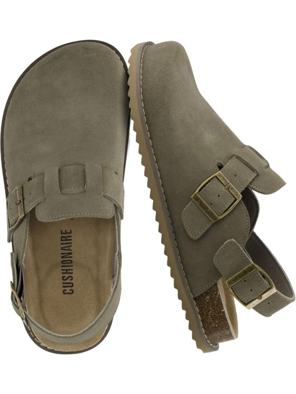 Genuine Suede Slingback Clogs for Women - Stylish, Comfortable, Adjustable